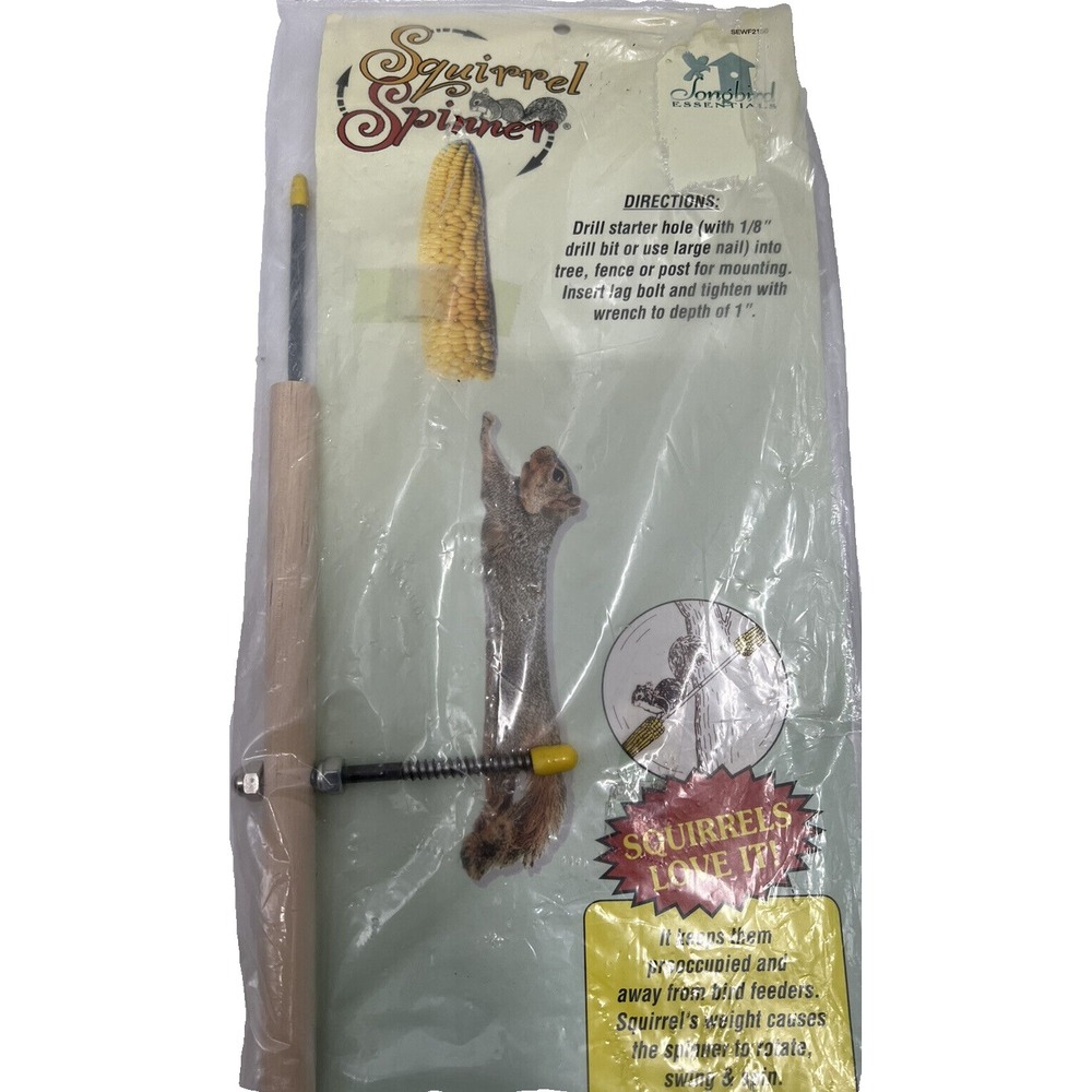 Squirrel Spinner Feeder Squirrels Love It Song Bird Essentials New In Package